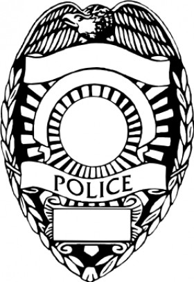 280x407 police badge drawing on police badge template - Badge Drawing