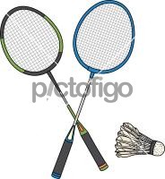 184x200 hand drawn icon from pictofigo for badminton racket - Badminton Drawing