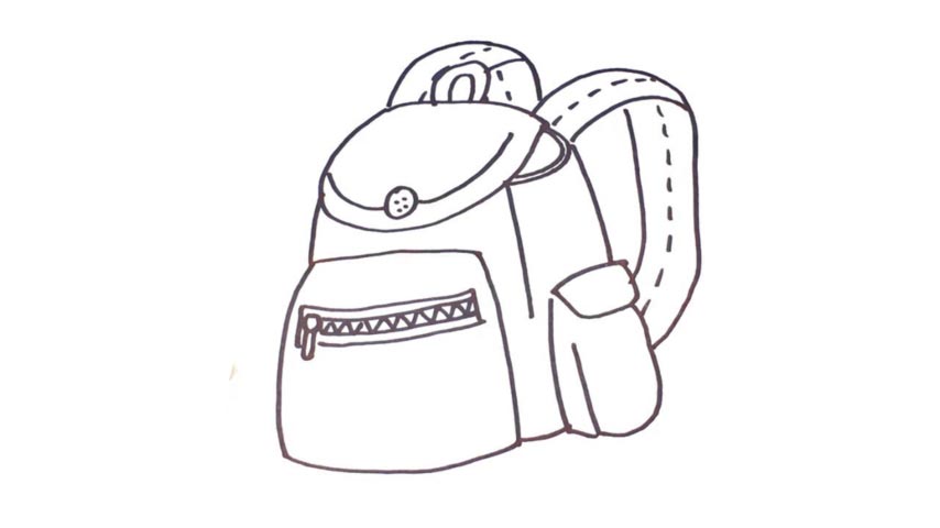 854x480 Drawing Bag Drawing Book For Free Download - Bag Drawing