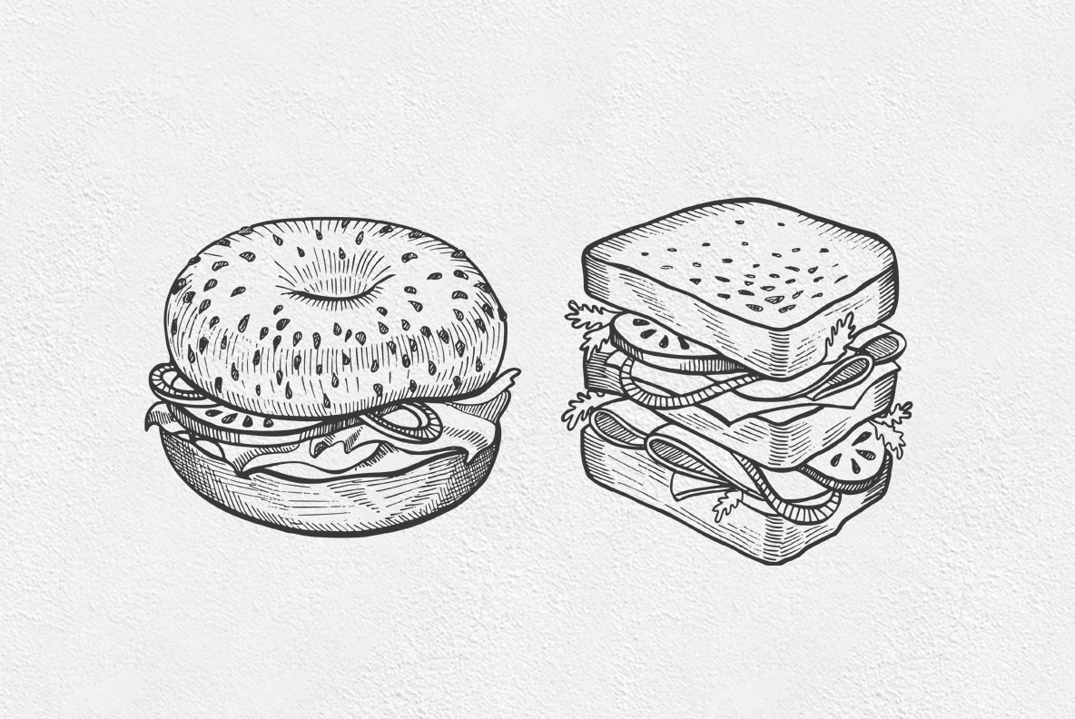 Bagel Drawing at Explore collection of Bagel Drawing