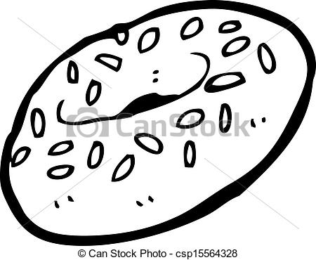 450x370 cartoon bagel - Bagel Drawing