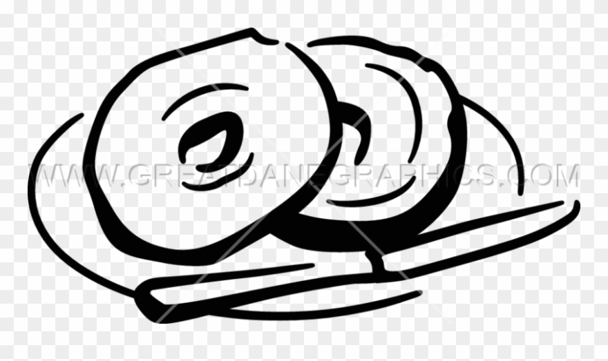 880x523 png library library bagel drawing black and white - Bagel Drawing