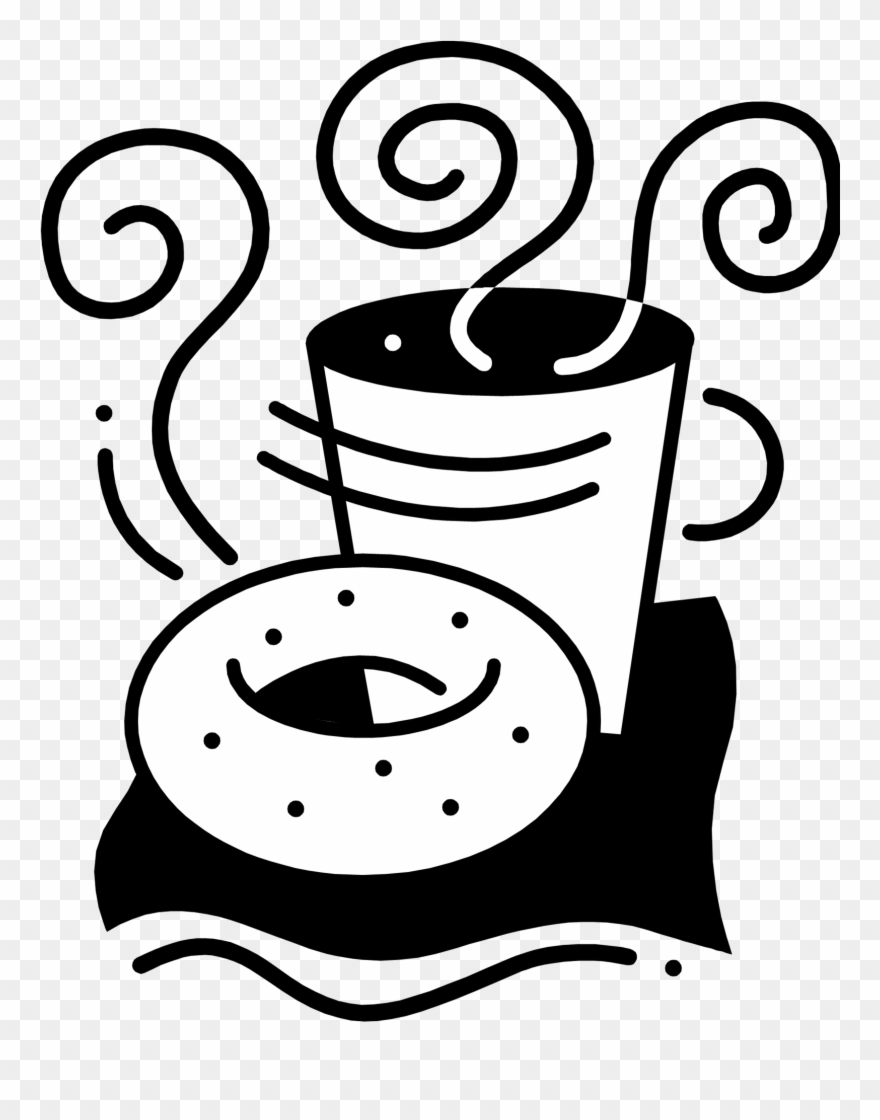 880x1120 png royalty free stock bagel drawing coffee donut - Bagel Drawing