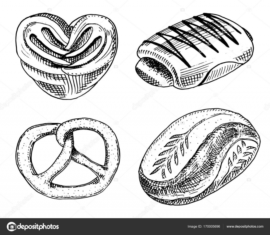 1024x893 pretzel drawing bagel for free download - Bagel Drawing
