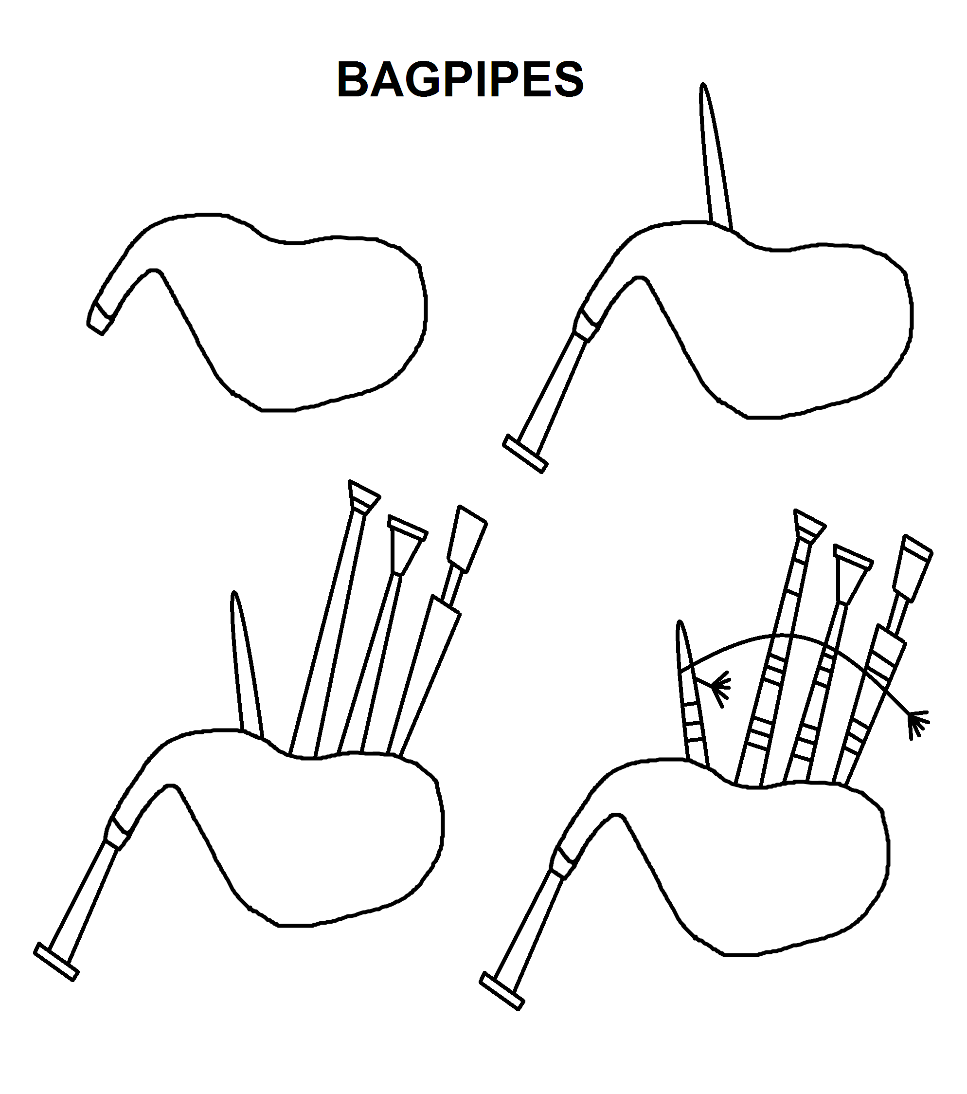Bagpipes Drawing at Explore collection of Bagpipes