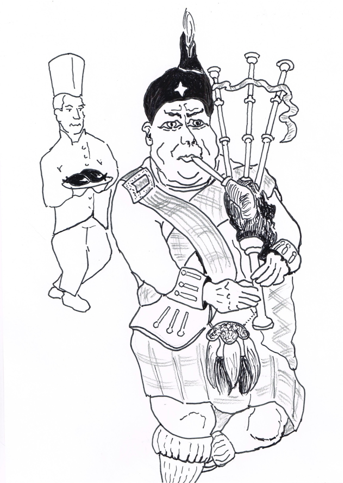 1153x1623 bagpipes hung, drawn and cultured - Bagpipes Drawing