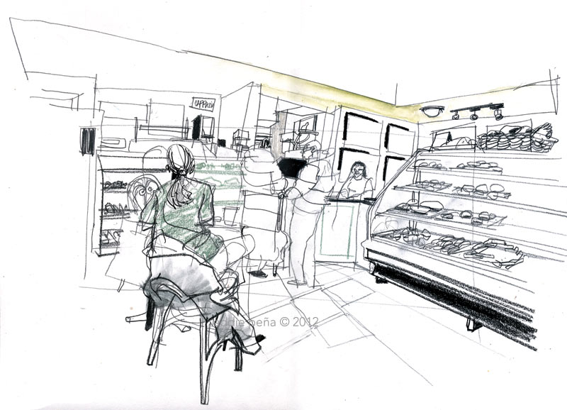800x578 Italian Bakery - Bakery Drawing