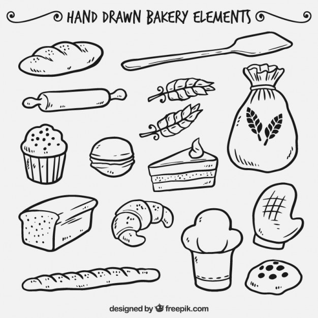 626x626 Pastry Vectors, Photos And Free Download - Bakery Drawing
