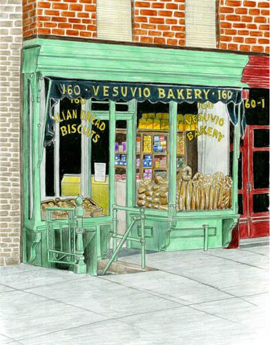 391x500 Vesuvio Bakery Drawing Cube Project Drawings, City Drawing - Bakery Drawing