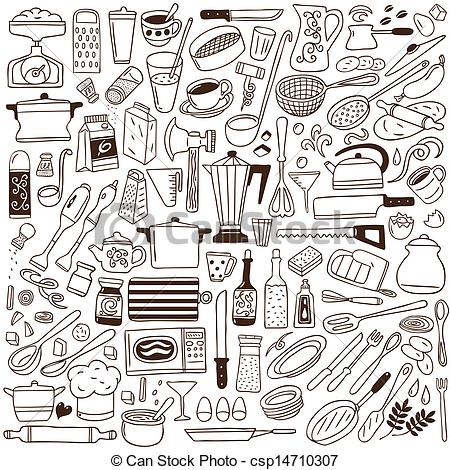 450x470 kitchen tools - Baking Tools Drawing