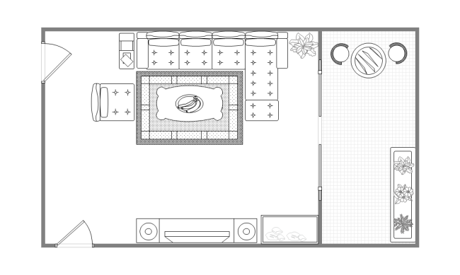 650x389 drawing room layout with balcony free drawing room layout - Balcony Drawing