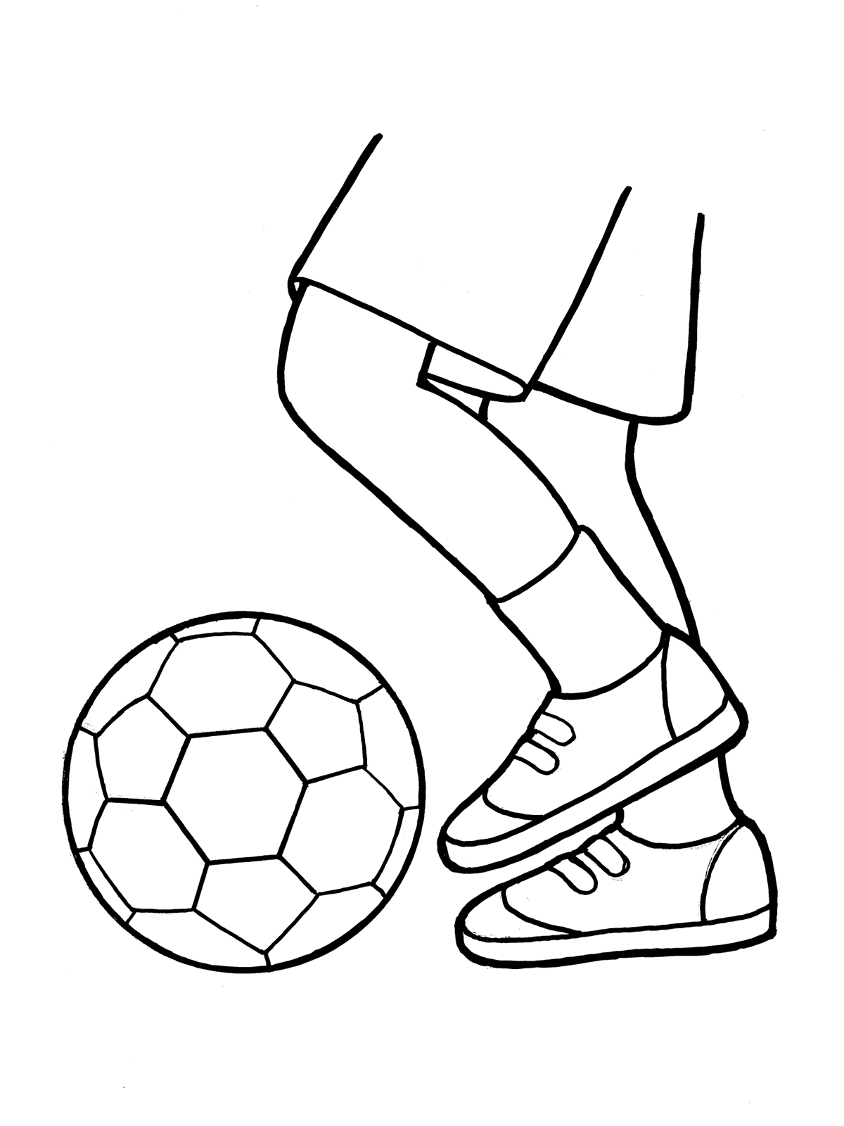 1200x1600 foot kicking soccer ball - Ball Drawing