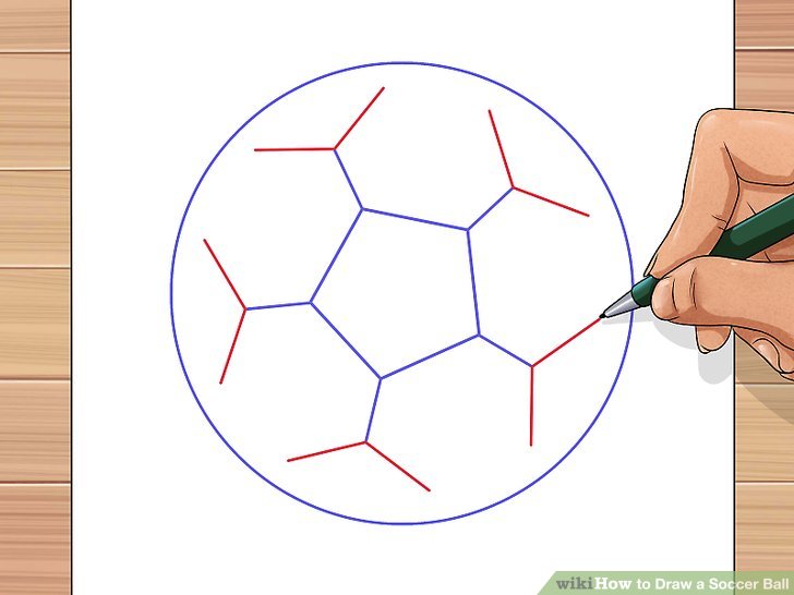 728x546 Ways To Draw A Soccer Ball - Ball Drawing