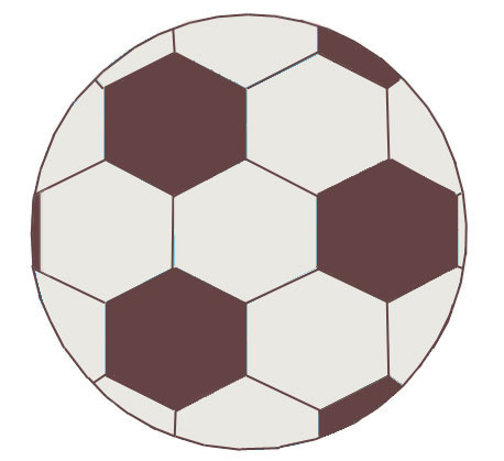 458x419 How To Draw A Soccer Ball - Ball Drawing