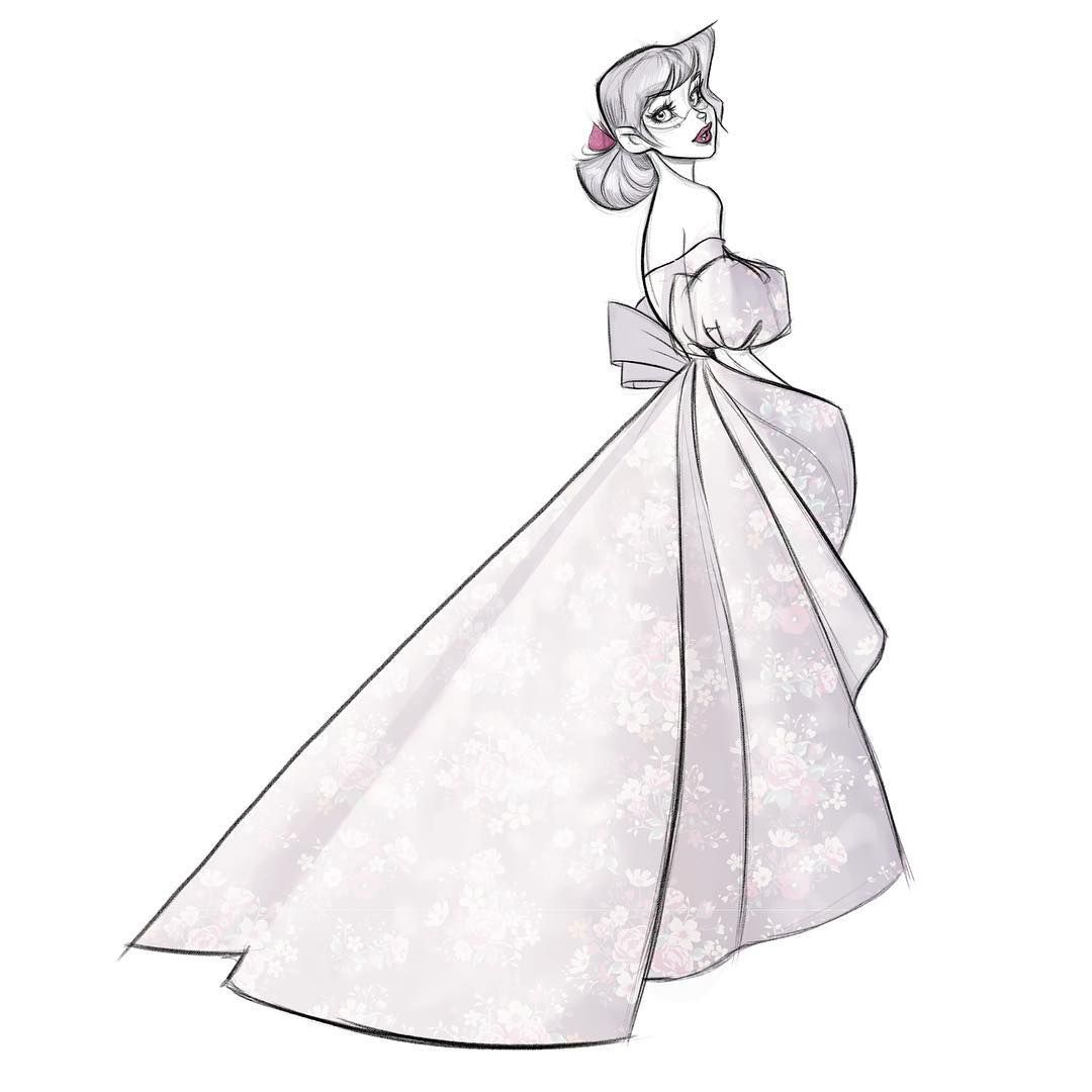 1080x1080 girl in a ball gown - Ball Gown Drawing