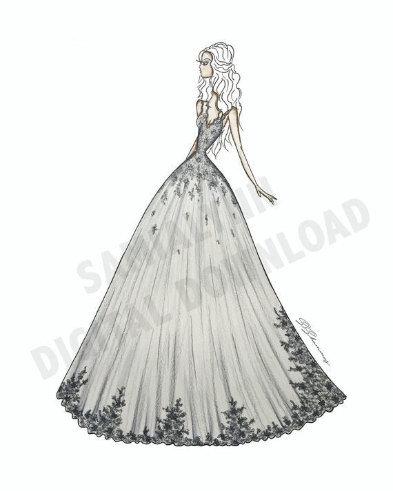 Ball Gown Drawing at Explore collection of Ball