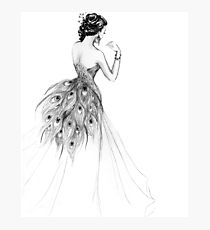 210x230 ball gown drawing photographic prints redbubble - Ball Gown Drawing