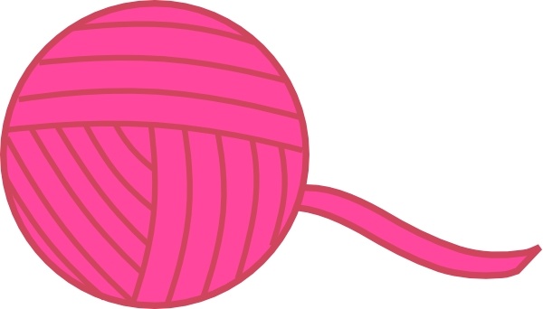 600x342 pink ball of yarn clip art free vector in open office drawing - Ball Of Yarn Drawing