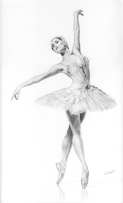 425x700 ballerina drawing - Ballerina Drawing
