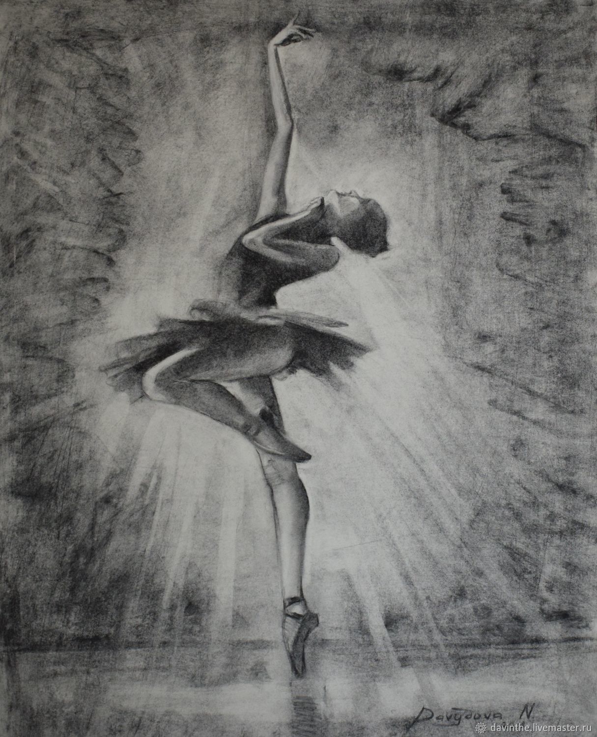1215x1500 ballerina drawing fine art original charcoal drawing shop online - Ballerina Drawing