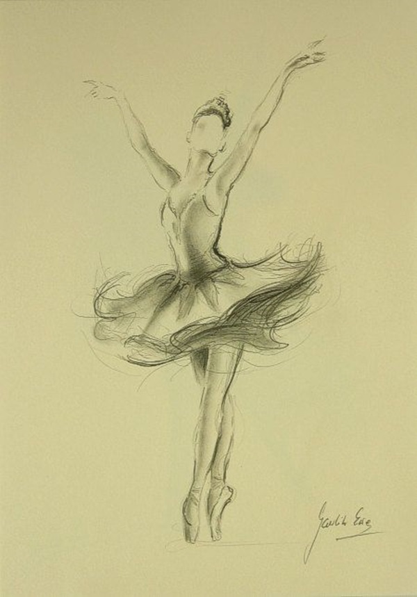 600x859 stunning ballerina drawings and sketches - Ballerina Drawing