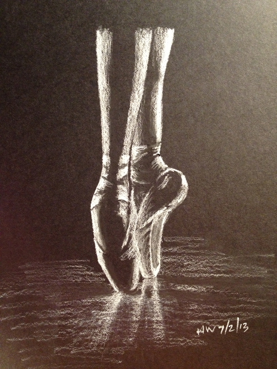 540x720 Ballerina Feet - Ballerina Feet Drawing
