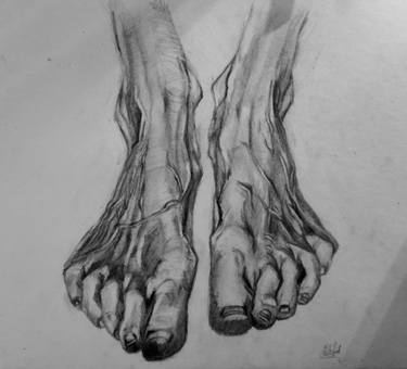 375x340 Ballerina's Feet Drawing - Ballerina Feet Drawing