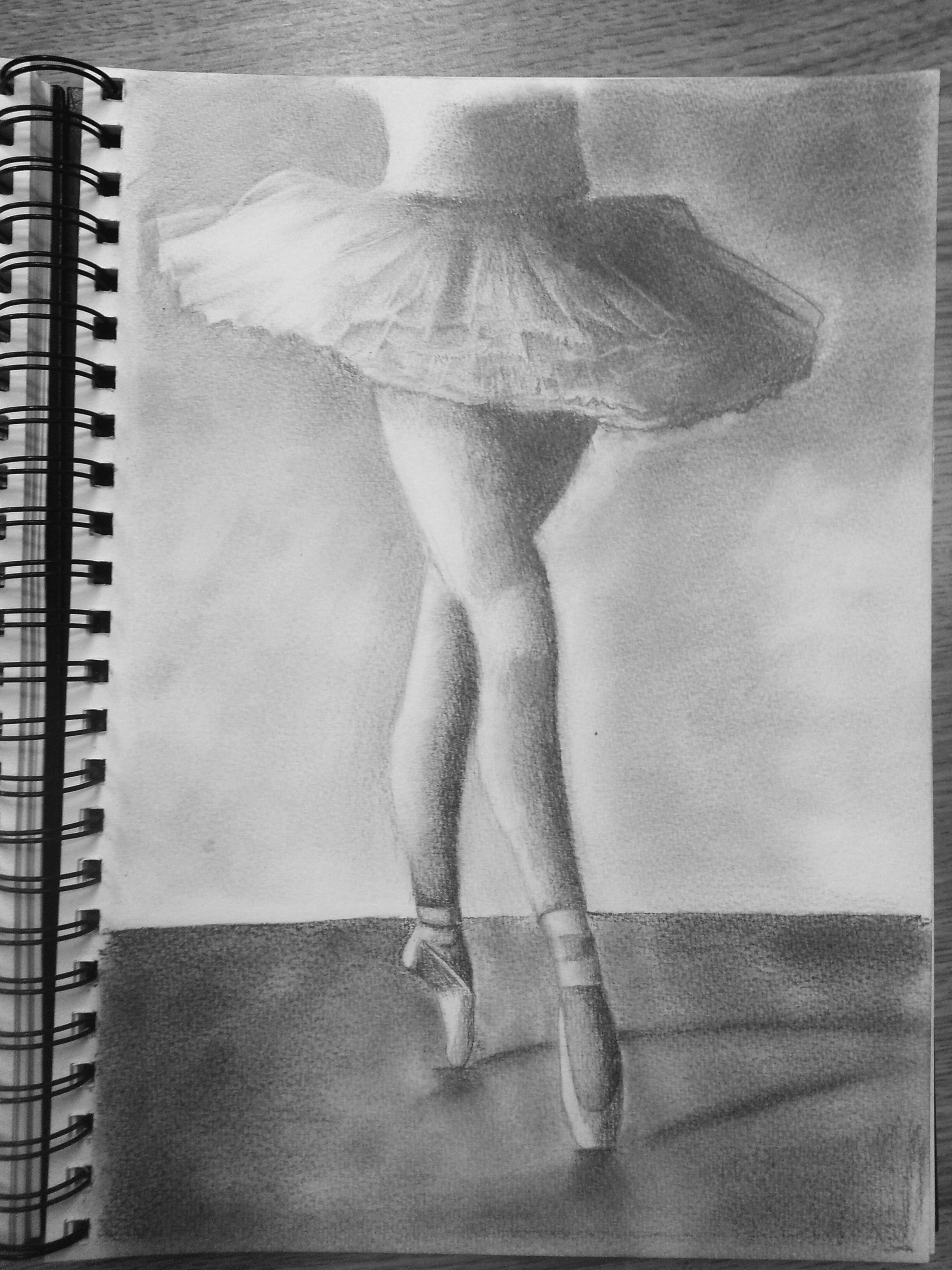 2448x3264 Ballerina Sketchbook - Ballerina Feet Drawing