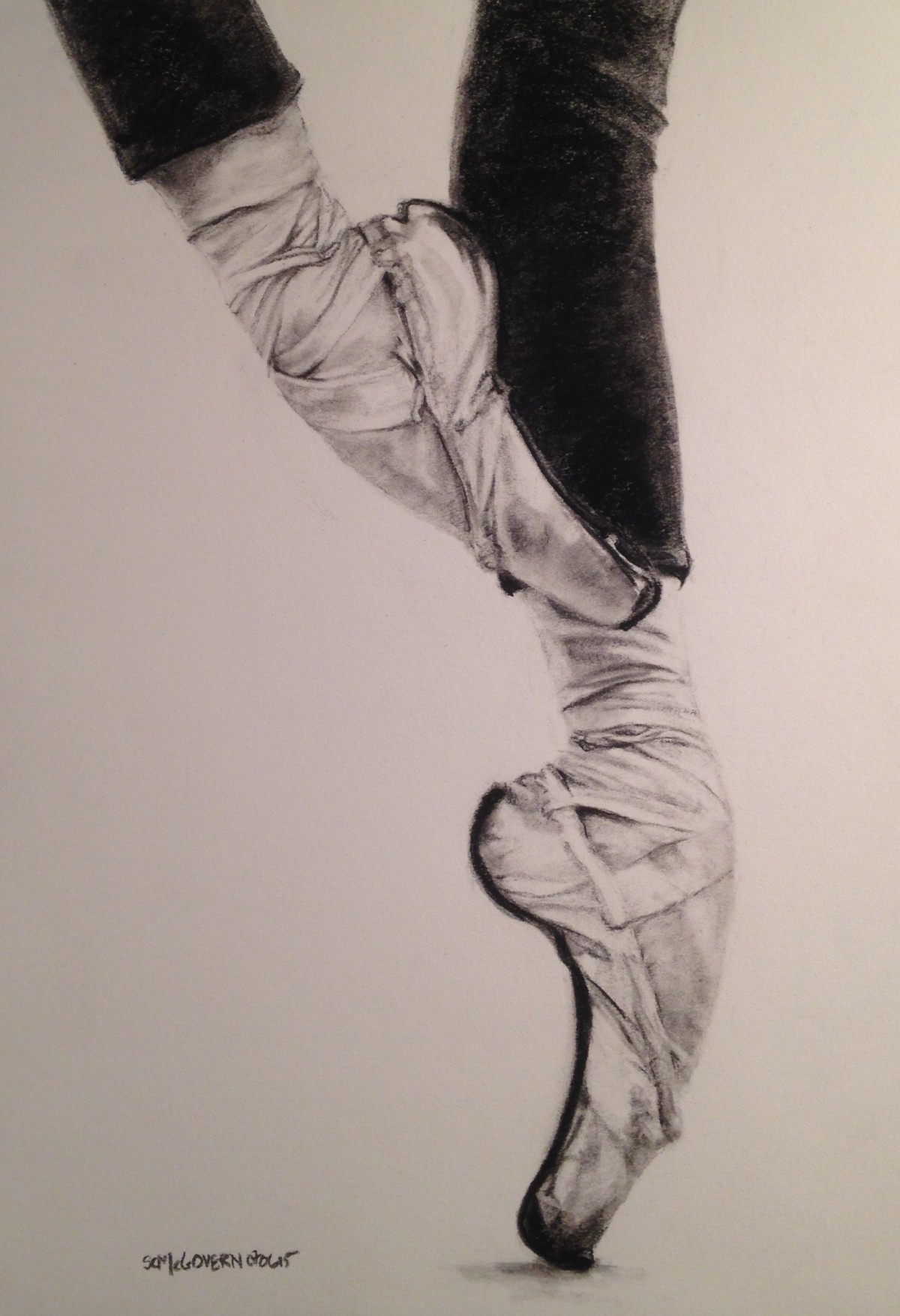 1200x1755 Ballerina Feet The Cobra's Portfolio Sharon C Mcgovern's Artwork - Ballerina Feet Drawing