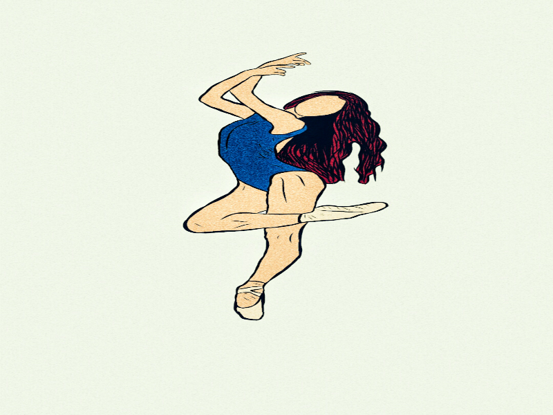 800x600 Ballerina Pose - Ballerina Poses Drawing
