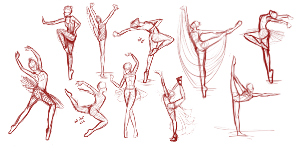 1278x625 Ballet Poses - Ballerina Poses Drawing