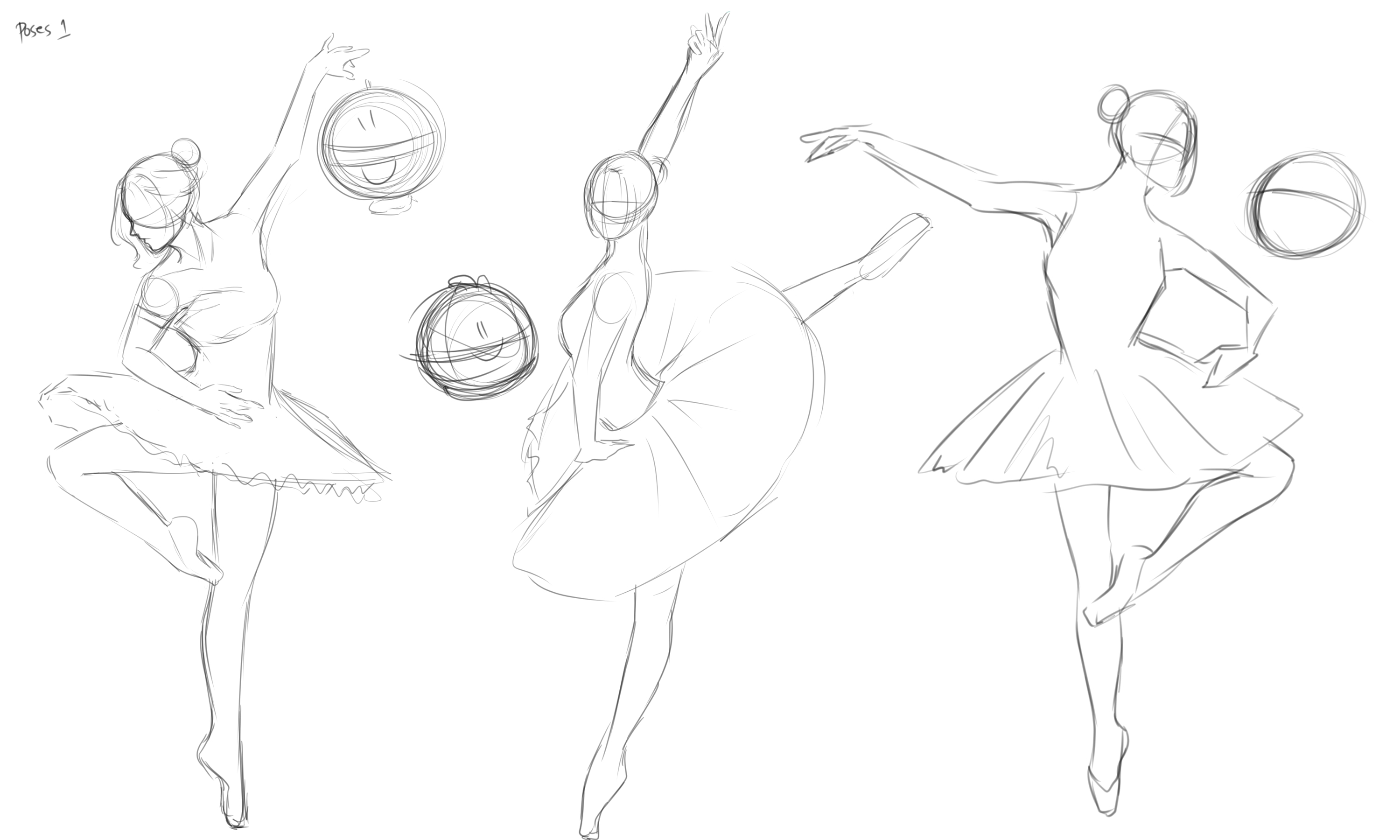 Ballerina Poses Drawing at Explore collection of