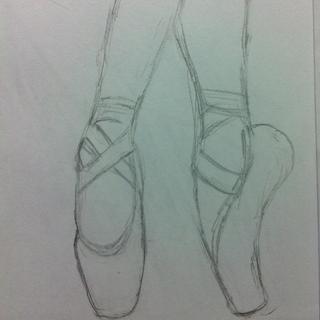 320x320 Doing Lots Of Sketches Lately Pointe Shoes - Ballerina Shoes Drawing