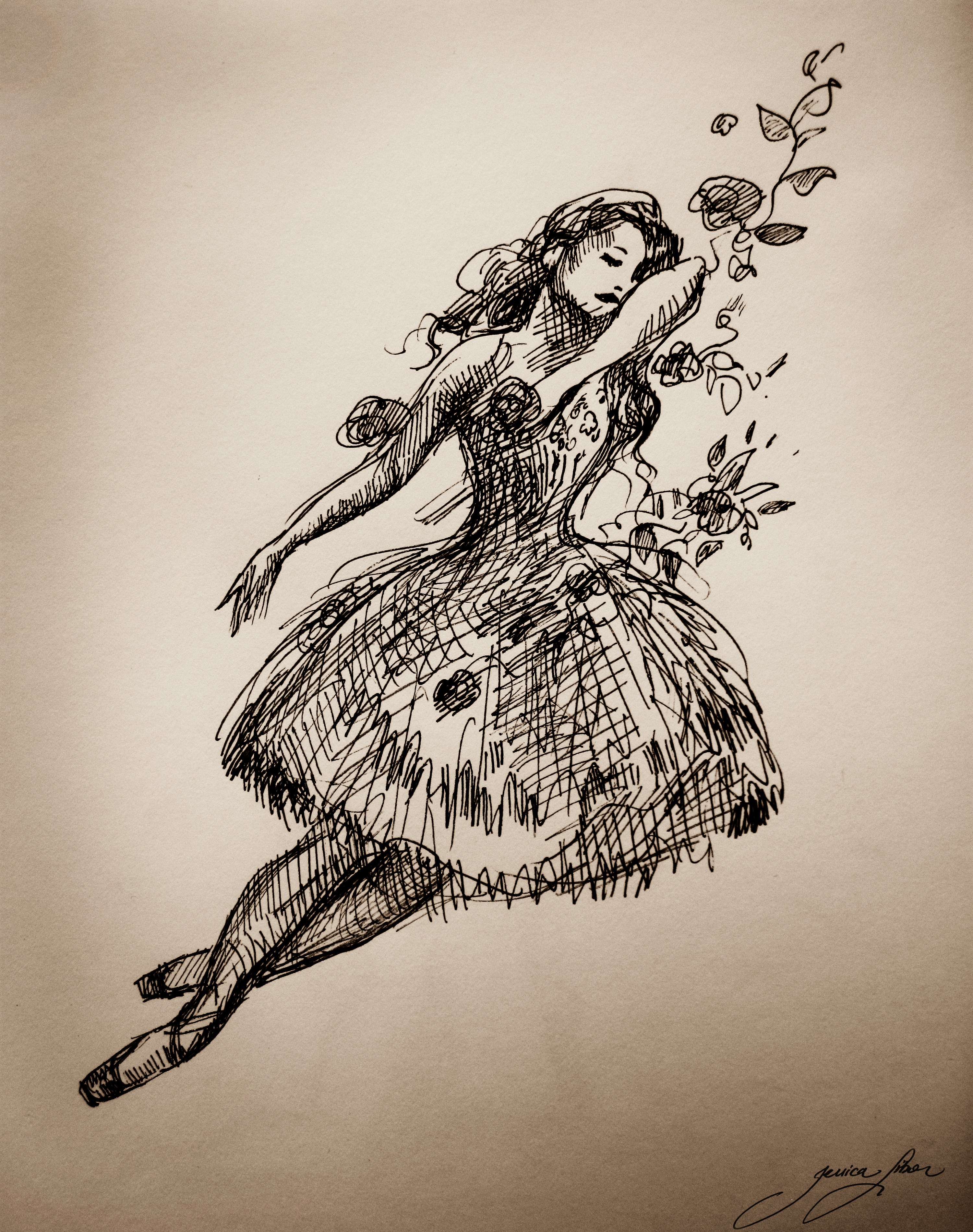 3000x3799 ballet drawings jessica libor - Ballet Drawings