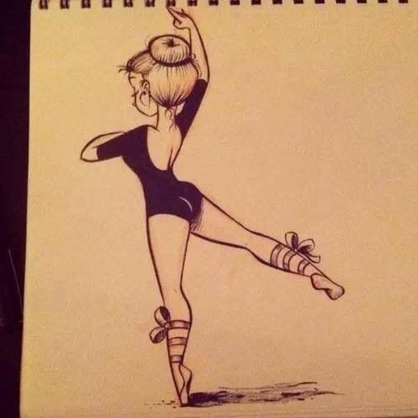 600x600 Stunning Ballerina Drawings And Sketches - Ballet Drawings