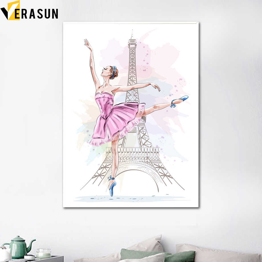 920x920 detail feedback questions about watercolor paris tower ballet girl - Ballet Girl Drawing