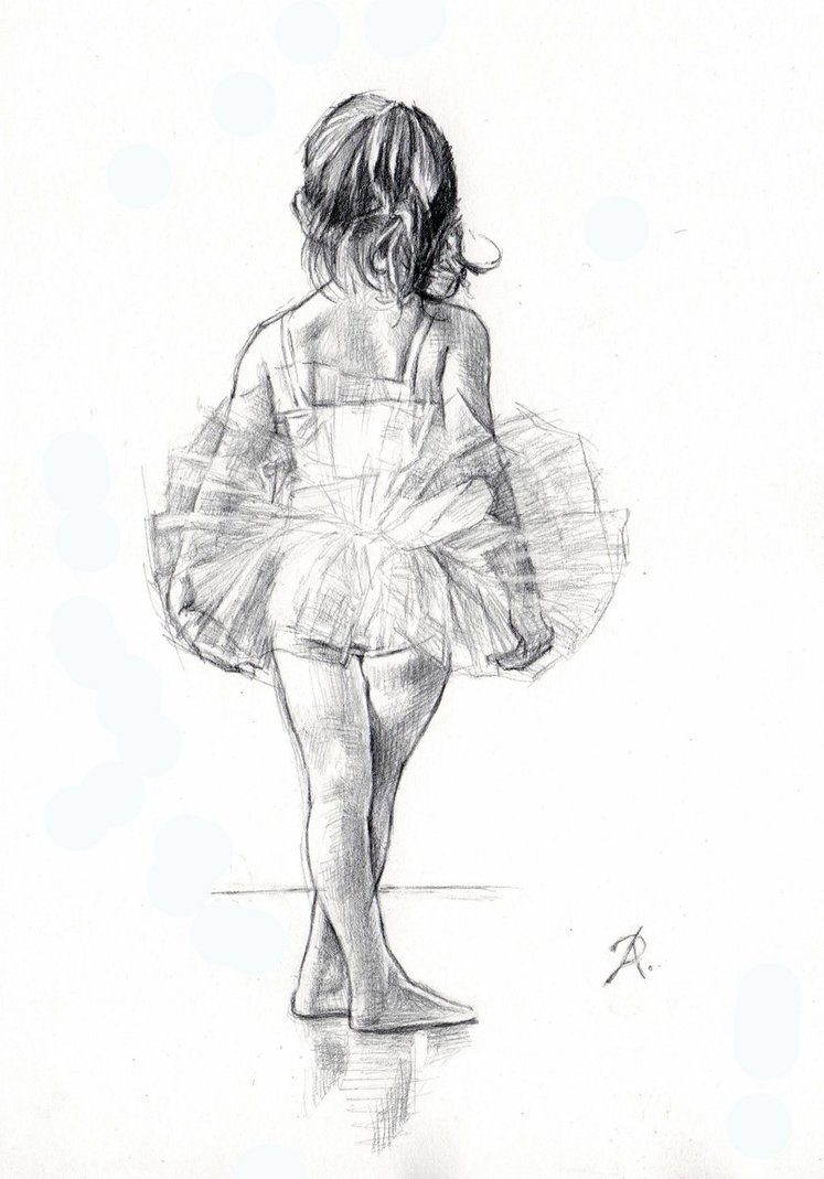 747x1069 K Studio Of Dance - Ballet Girl Drawing