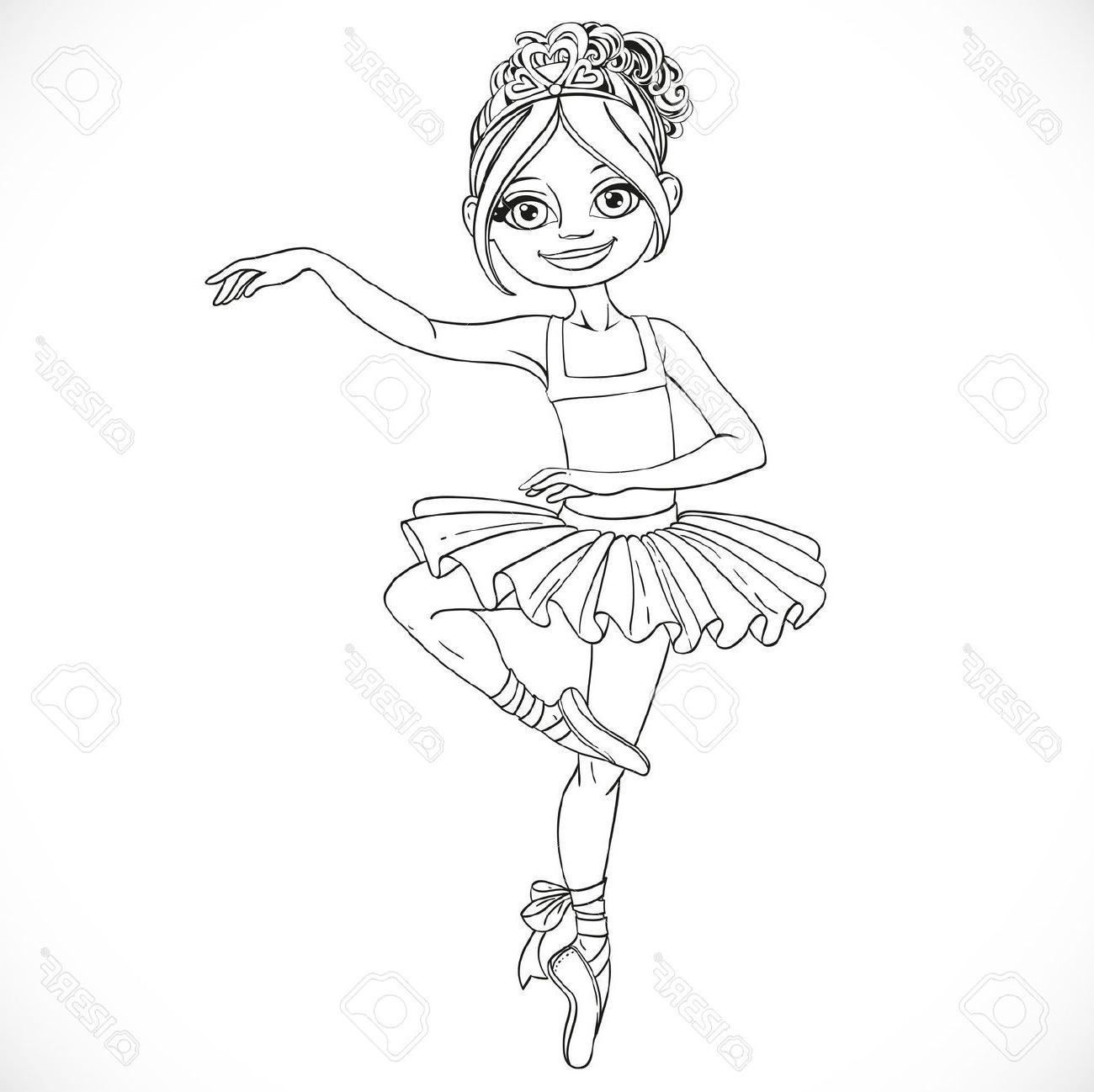 1300x1298 ballerina cartoon how to draw a cartoon ballerina with ballerina - Ballet Girl Drawing