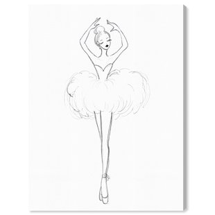 310x310 ballerina sketch wall art wayfair - Ballet Girl Drawing