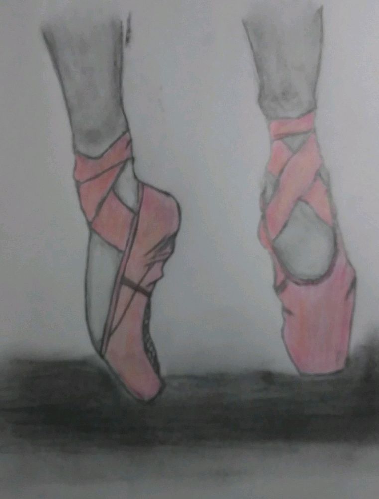 761x1000 ballet shoes drawing ebay - Ballet Shoes Drawing