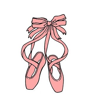 300x349 draw ballet slippers for the princess girl drawings, ballet - Ballet Slippers Drawing