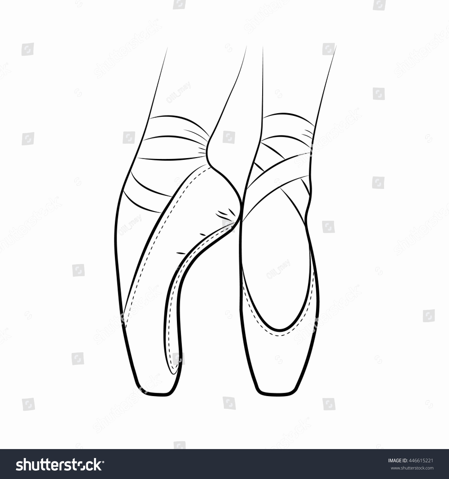 Ballet Shoes Drawing Step By Step Ballet Thousands Bodendwasuct