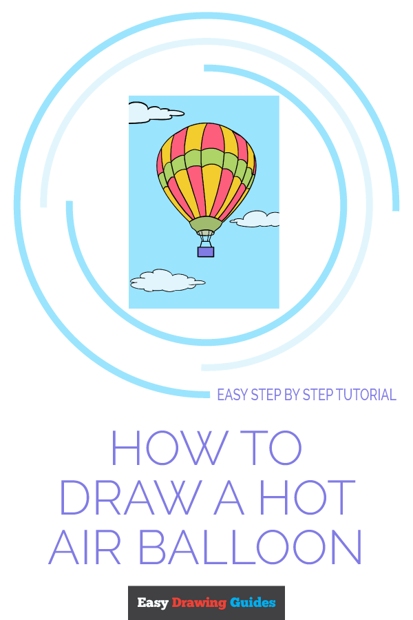 600x900 How To Draw A Hot Air Balloon - Balloon Drawing