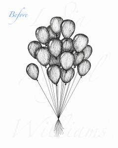 239x299 How To Draw A Bouquet Of Balloons - Balloon Drawing