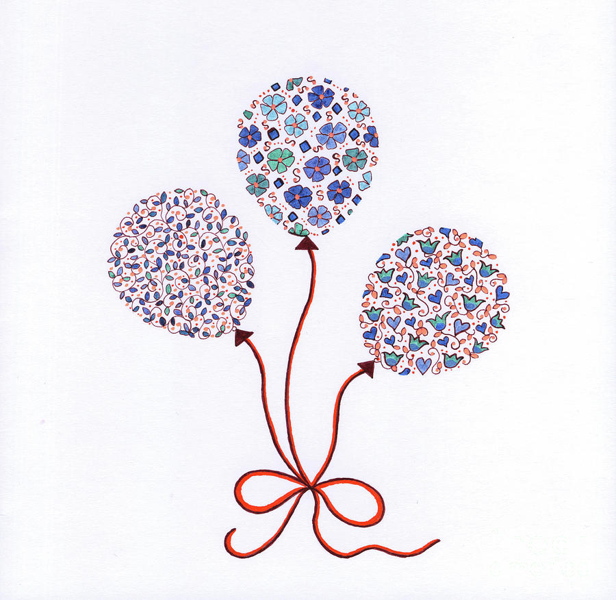 900x876 balloon happiness drawing - Balloon Drawing Pictures