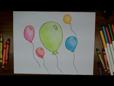 480x360 How To Draw Balloons - Balloon Drawing Pictures