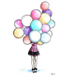 236x259 How To Draw A Bouquet Of Balloons - Balloon Drawing Pictures