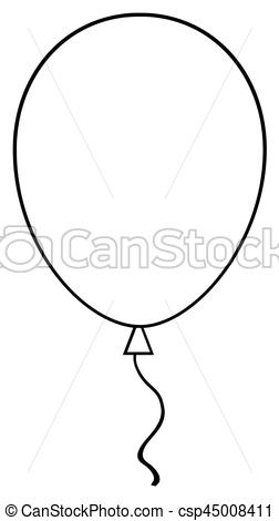 Balloon Line Drawing at PaintingValley.com | Explore collection of ...