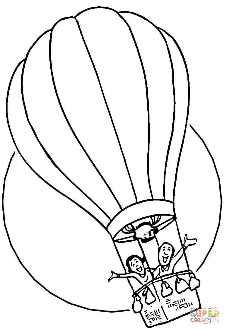 750x1093 Hot Air Balloon Clipart Line Drawing - Balloon Line Drawing