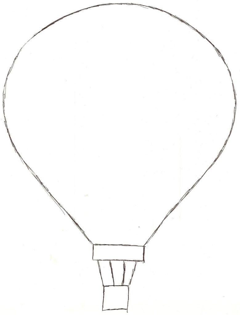 779x1024 Improved Hot Air Balloon Template Printable Unique Line Drawing - Balloon Line Drawing